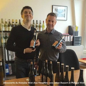 Découverte du Domaine Viret chez Vinoptimo avec Julien Dussert et Philippe Viret